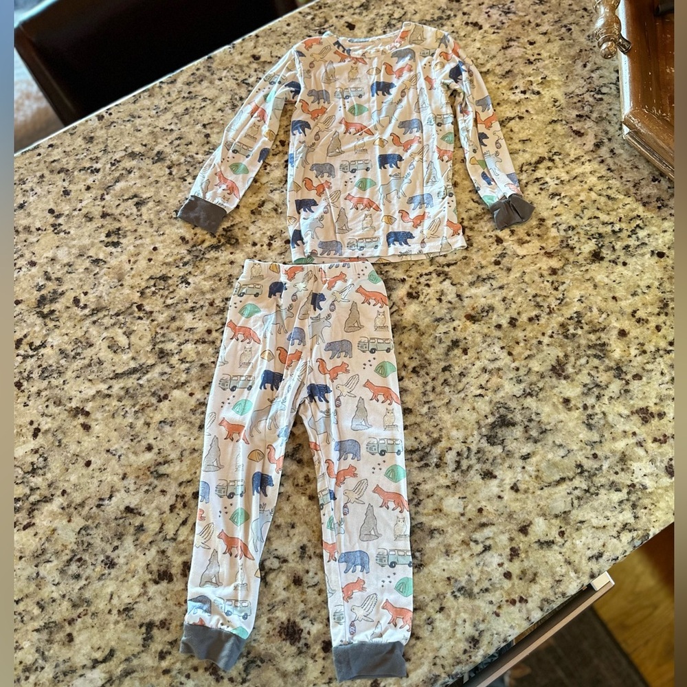Magnetic Me Multicolor Animal Print Pajama Set
